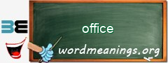 WordMeaning blackboard for office